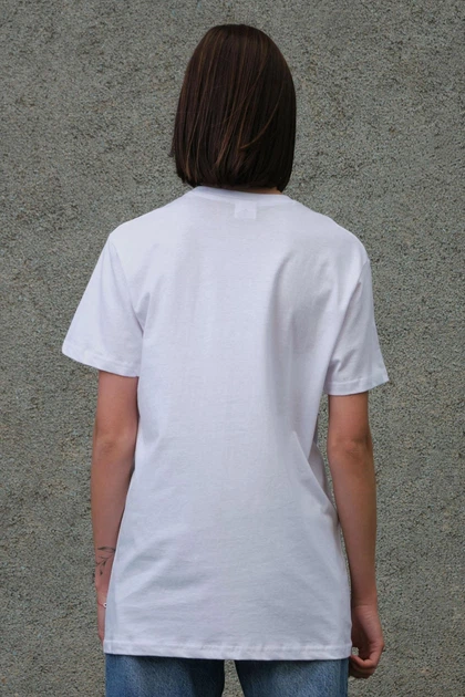 Жіноча Оверсайз Футболка З Принтом Without Pink 1702 2XL/3XL White - Фото 3 Жіноча Оверсайз Футболка З Принтом Without Pink 1702 2XL/3XL White - изображение 3