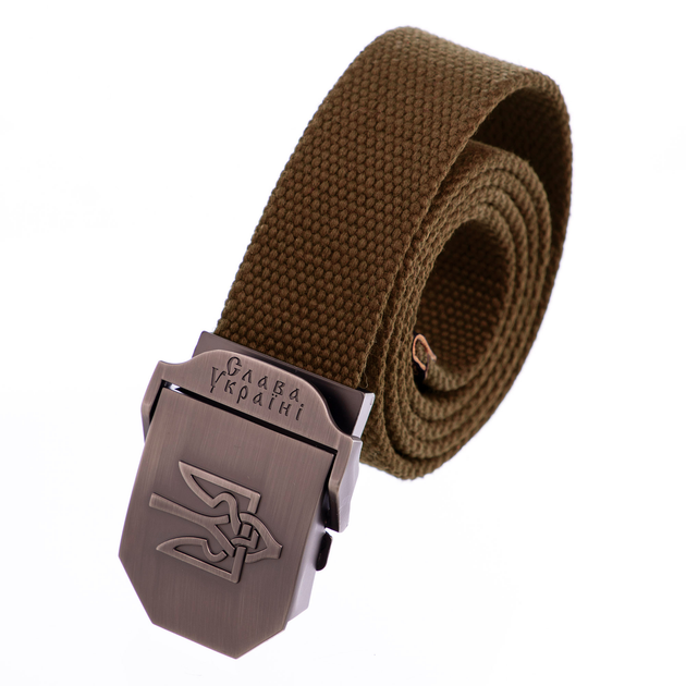 Ремінь (пояс) тактичний SP-Sport Tactical Belt Pro Max (нейлон, метал. пряжка, р-р-120*3,5см, Хакі) - изображение 1