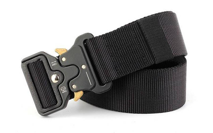 Ремінь (пояс) тактичний SP-Sport Tactical Belt Max Sport (нейлон, метал. пряжка, р-р-125*3,8см, Чорний) - изображение 2