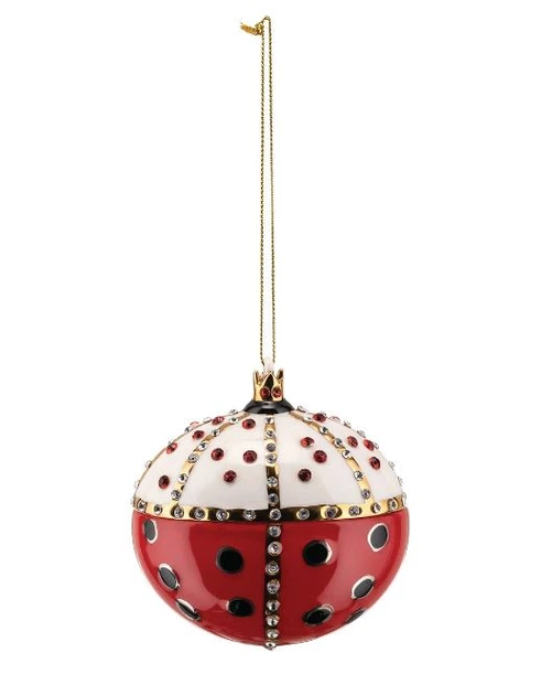 Елочная игрушка Alessi Re Coccinello 8,5х6х8,5 см (MJ168) - Фото 1 Елочная игрушка Alessi Re Coccinello 8,5х6х8,5 см (MJ168) - изображение 1