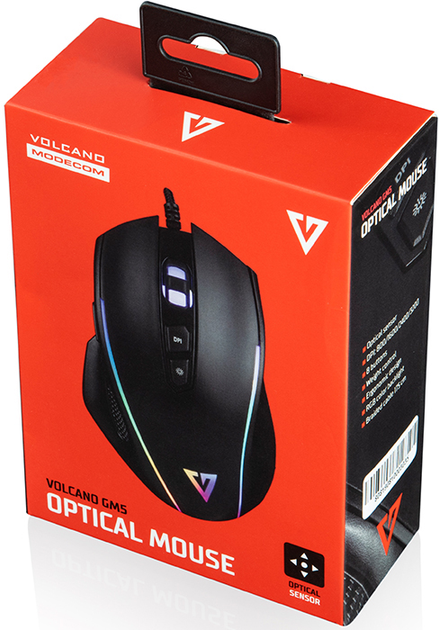 Мышь Modecom MC-GM5 Volcano Черная (M-MC-GM5-100BK) 271750 - изображение 6