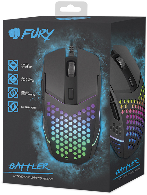 Мышь Fury Battler Черная (NFU-1654BK) 271658 - изображение 6