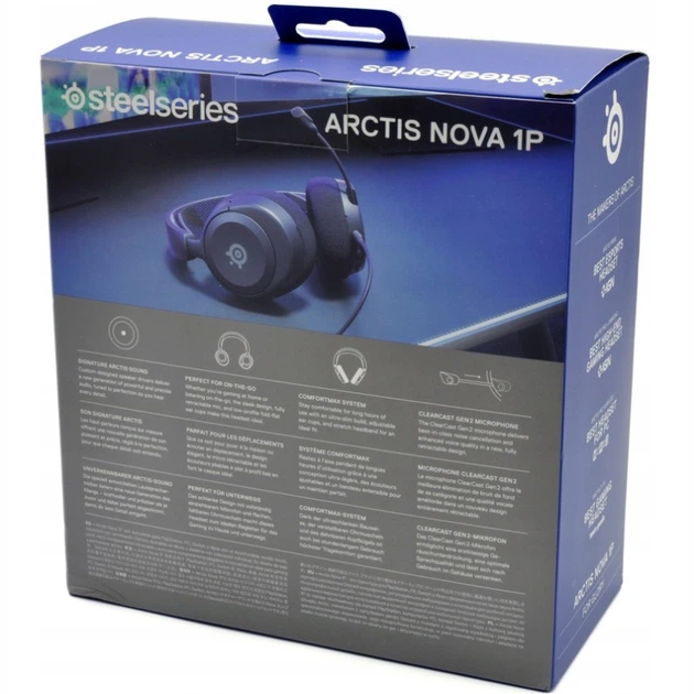Игровые проводные наушники с микрофоном SteelSeries Arctis Nova 1P 3.5 Black (61611) - изображение 8