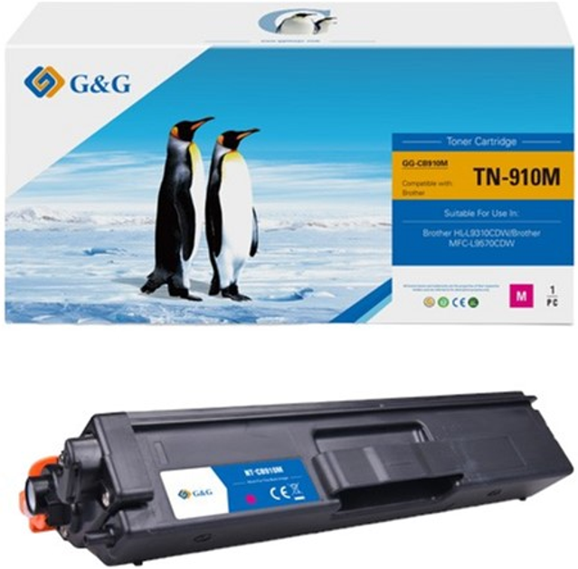 Toner G&G do Brother TN910M Magenta (NT-CB910M) - obraz 1