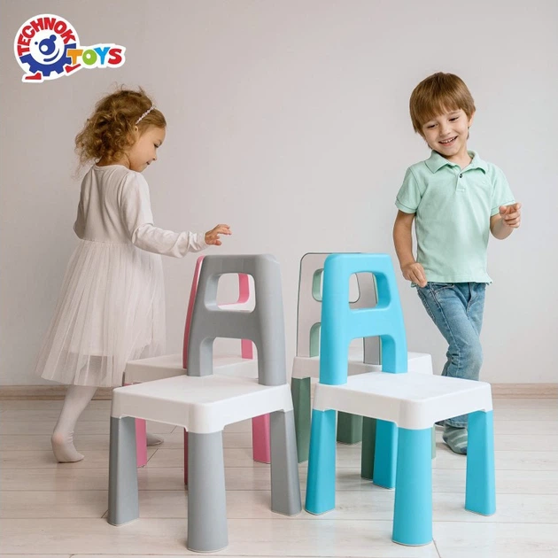 Дитячий стілець "Kids Chair" ТехноК 0198TXK сірий, до 75 кг - зображення 5