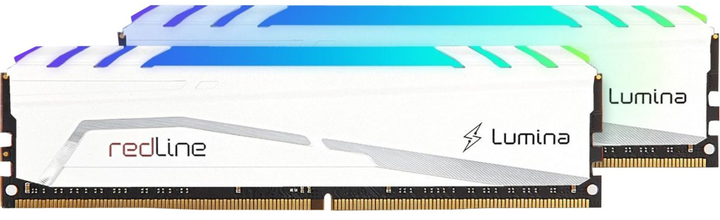 Оперативна пам'ять Mushkin DDR4-3200 16384MB PC4-25600 (Kit of 2x8192) Redline Lumina White (846651032027) - зображення 1