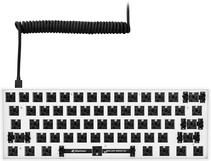 Obudowa klawiatury Sharkoon SKILLER SGK50 S4 Barebone ANSI White (4044951038893) - obraz 3
