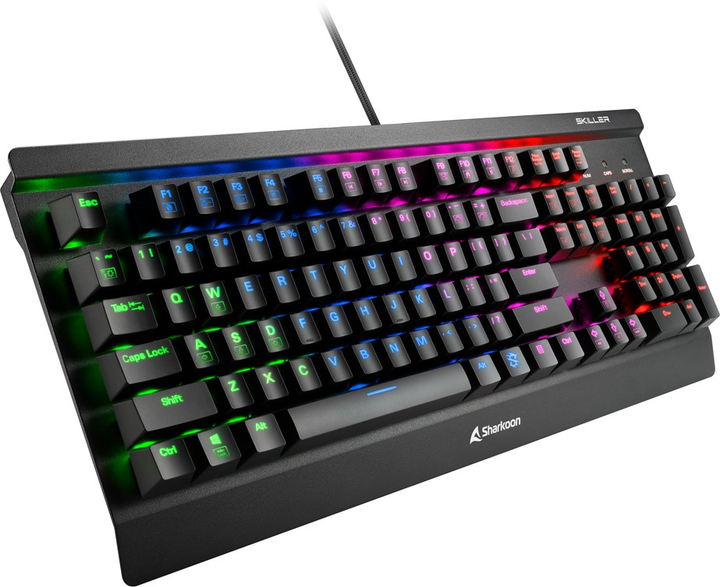 Klawiatura przewodowa Sharkoon Skiller Mech SGK3 Kailh Blue USB Black (4044951019946) - obraz 3