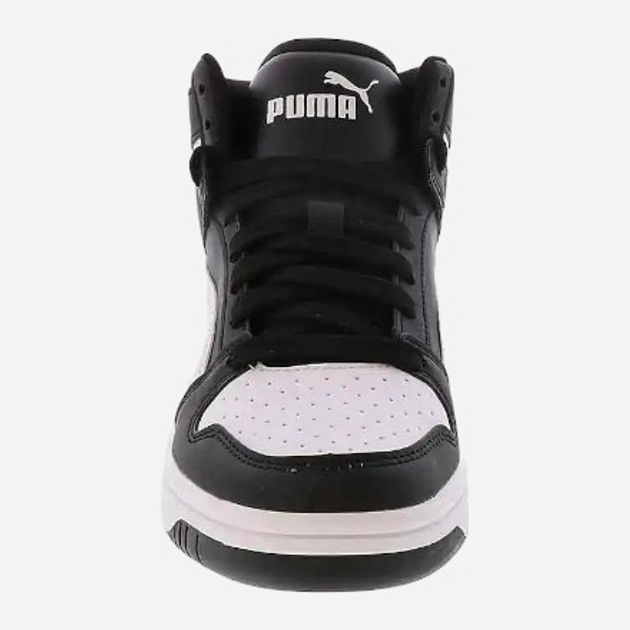 Підліткові демісезонні черевики для хлопчика Puma Rebound Layup SL Jr 37048601 39 (6UK) Чорні з білим (4060981199274) - зображення 5