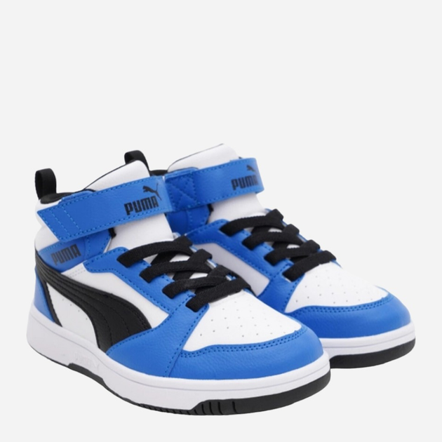 Дитячі демісезонні черевики для хлопчика Puma Rebound V6 Mid AC+ PS 39383206 30 (11.5UK) Різнокольорові (4065454934116) - зображення 2