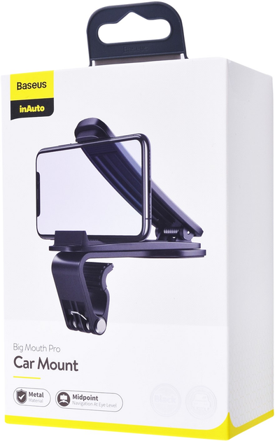 Автодержатель Baseus Big Mouth Pro Car Mount Black - изображение 3