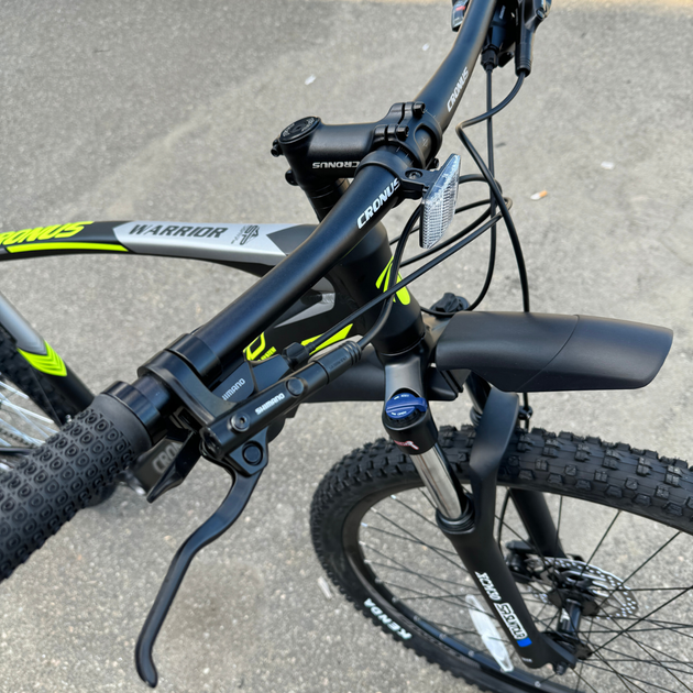 Велосипед CRONUS 29" Warrior 2022 Рама 21" black-lightgreen - зображення 4