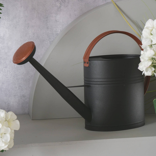 Лійка Boltze Garden Connie мідна для саду матова Чорна 10 л (4066076369140) - зображення 4
