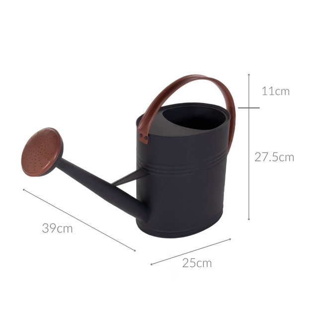 Лійка Boltze Garden Connie мідна для саду матова Чорна 10 л (4066076369140) - зображення 6