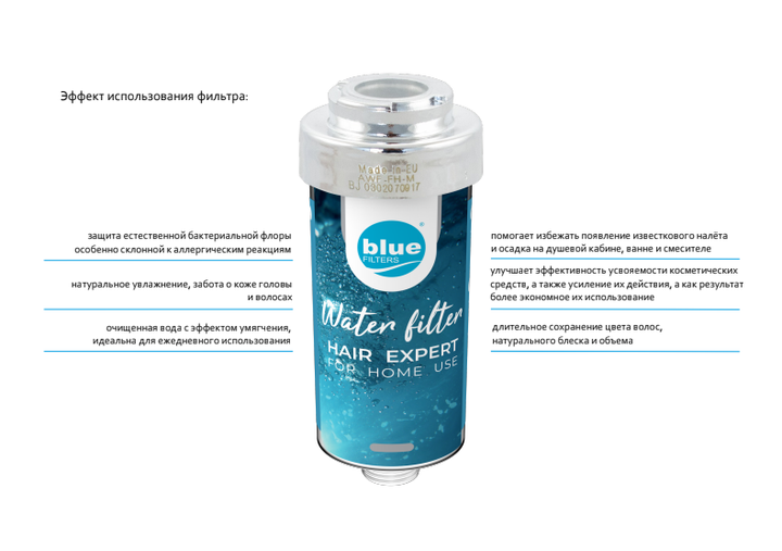 Фільтр-насадка для душу Bluefilters Hair Expert Professional - зображення 2