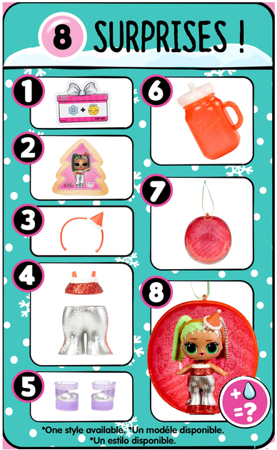 Lalka z akcesoriami L.O.L. Surprise Holiday Supreme Miss Merry w kuli (0035051593058) - obraz 4