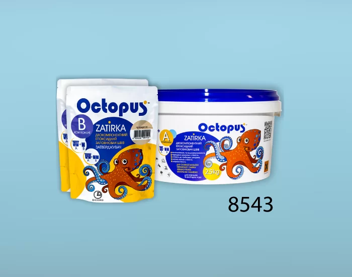 Затирка для плитки Octopus Zatirka 8543 епоксидна 1,25 кг - зображення 2