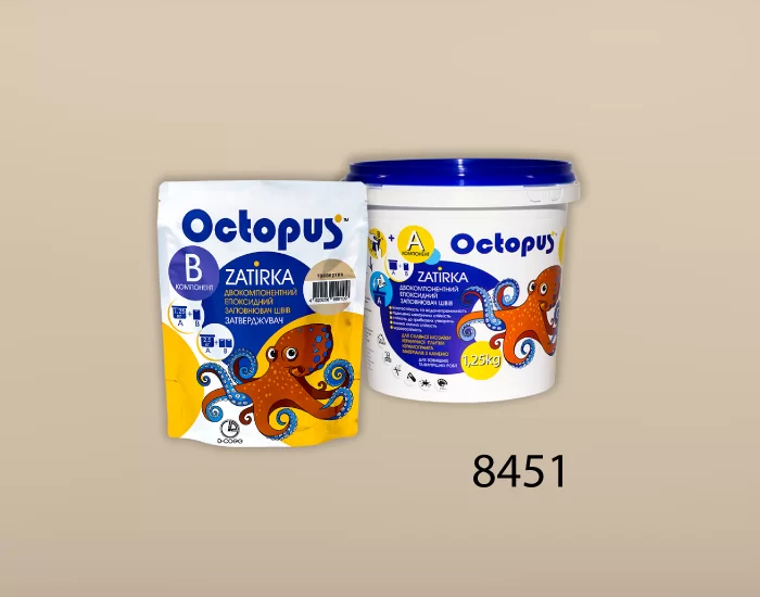 Затирка для плитки Octopus Zatirka 8451 эпоксидная 1,25 кг - изображение 2