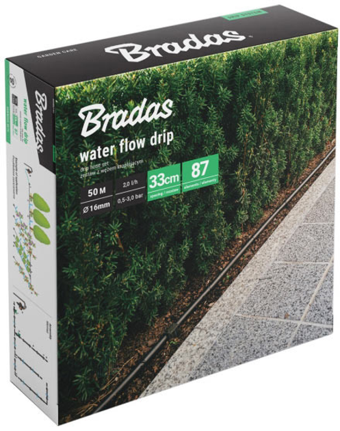 Комплект з крапельною трубкою Bradas WATER FLOW DRIP 50 м (DSWWF50-SET2) - зображення 2