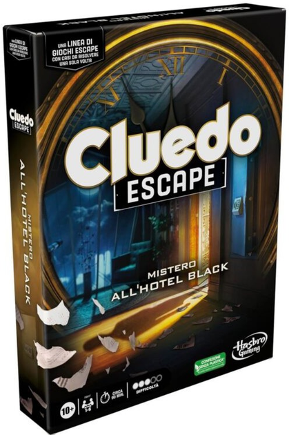 Gra planszowa Hasbro Cluedo Escape Tajemnica w czarnym hotelu (5010996171528) - obraz 1