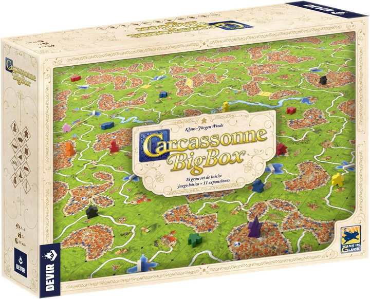 Настільна гра Giochi Uniti Carcassonne Big Box 2022 (8058773208316) - зображення 1