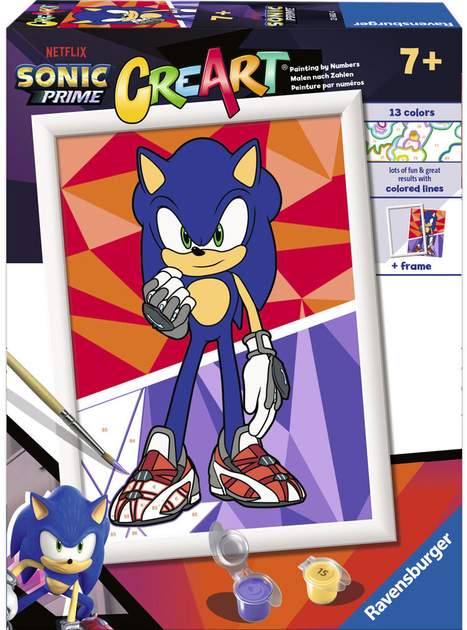 Картина по номерах Ravensburger CreArt Sonic Prime 18 x 24 см (4005556236824) - зображення 1