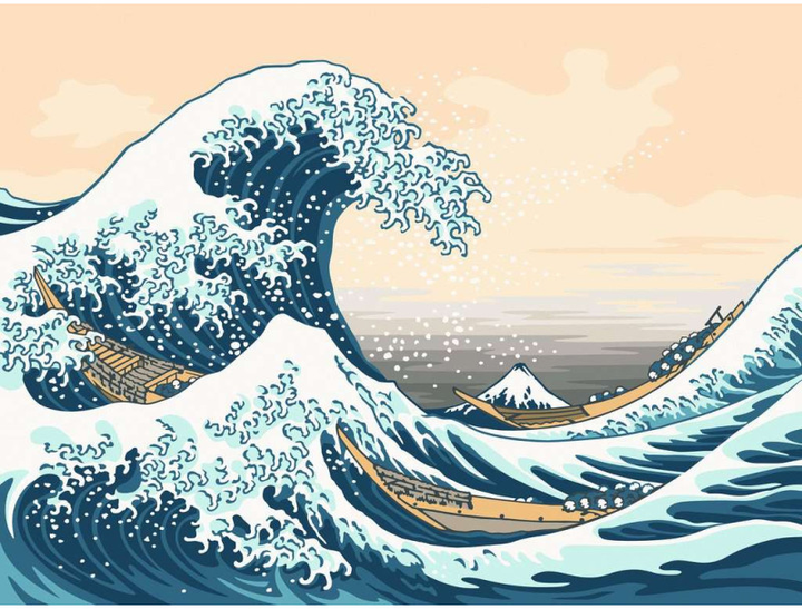 Malowanie po numerach Ravensburger CreArt The Great Wave 40 x 30 cm (4005556236909) - obraz 2