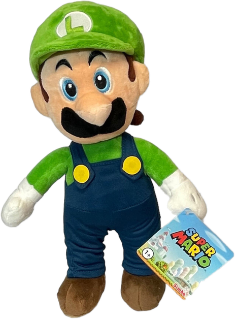 Maskotka Simba Super Mario Luigi 30 cm (4006592068974) - obraz 1