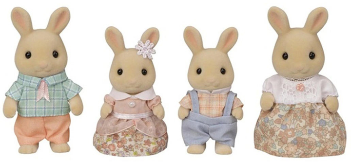 Набір фігурок Sylvanian Families Milk Rabbit Family 4 шт (5054131057063) - зображення 2