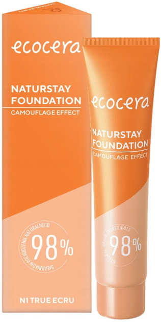 Podkład do twarzy Ecocera Naturstay N1 True Ecru 30 ml (5908217993809) - obraz 1