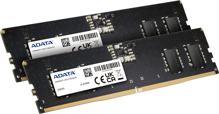Pamięć ADATA DDR5-4800 32765MB PC5-38400 (Kit of 2x16384) Black (AD5U480016G-DT) - obraz 2