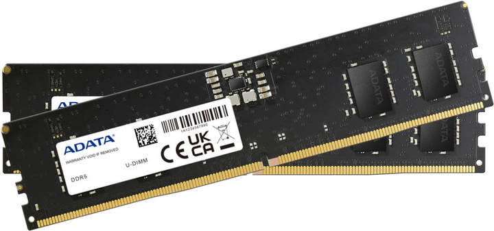 Оперативна пам'ять ADATA DDR5-4800 65536MB PC5-38400 (Kit of 2x32765) Black (AD5U480032G-DT) - зображення 1