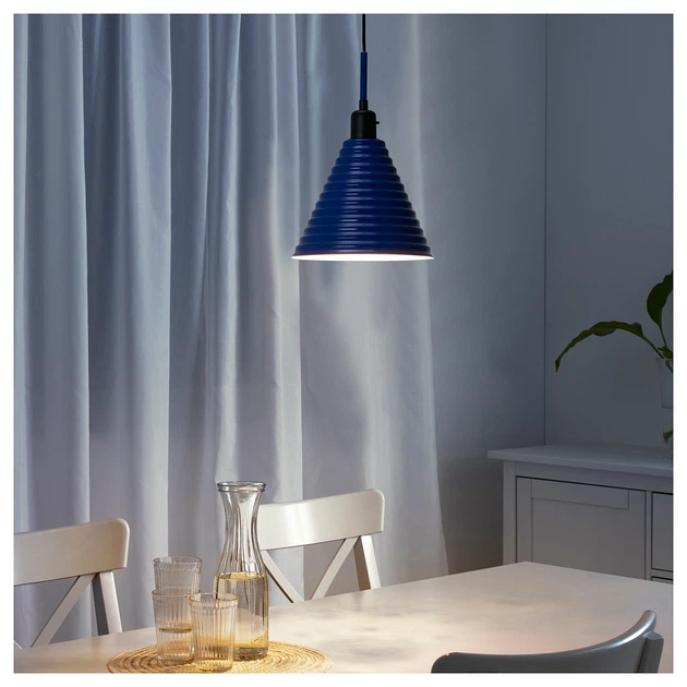 Підвісний світильник Люстра Ikea Färgstark 13 Вт синій (703.995.34) - зображення 3