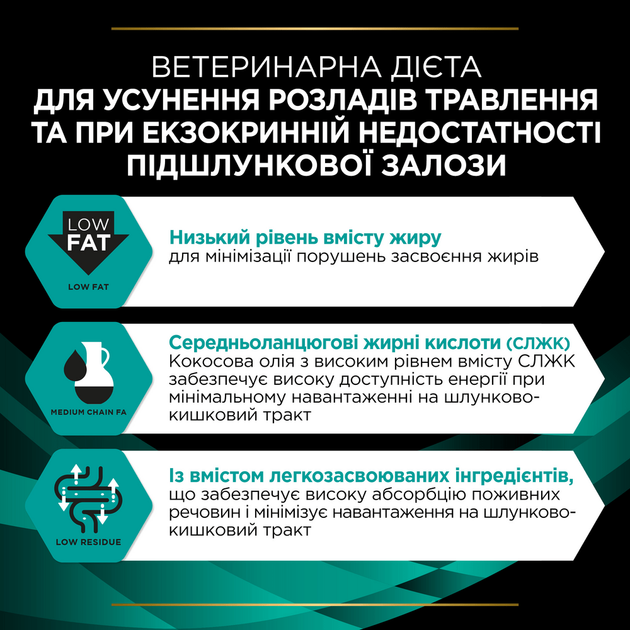 Консервированный корм Purina Pro Plan Veterinary Diets Veterinary Diets EN Gastrointestinal Влажный диетический корм для взрослых собак для устранения расстройств пищеварения, мус 195 г (7613287858047) - изображение 6