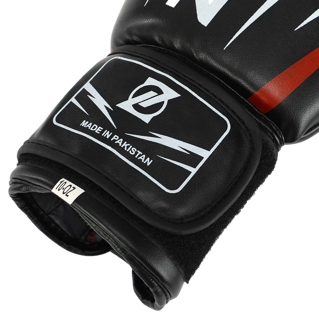 Перчатки боксерские PU Zelart SHARP MA-5315 (размер 8 oz, черный) - изображение 4