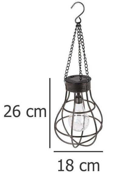 Lampa ogrodowa Home & Styling Collection Solar 26 cm (8719987027802) - obraz 2