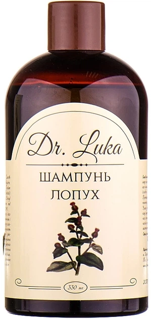 Шампунь "Лопух" - Dr.Luka 330ml (1260346-192317) - Фото 1 Шампунь "Лопух" - Dr.Luka 330ml (1260346-192317) - зображення 1