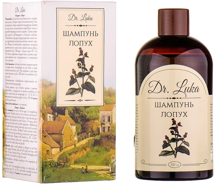 Шампунь "Лопух" - Dr.Luka 330ml (1260346-192317) - Фото 2 Шампунь "Лопух" - Dr.Luka 330ml (1260346-192317) - зображення 2