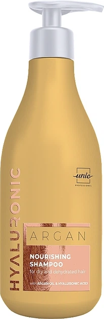Питательный шампунь для сухих и обезвоженных волос - Unic Hyaluronic Argan Nourishing Shampoo 500ml (1343721-8080640) - Фото 1 Питательный шампунь для сухих и обезвоженных волос - Unic Hyaluronic Argan Nourishing Shampoo 500ml (1343721-8080640) - изображение 1