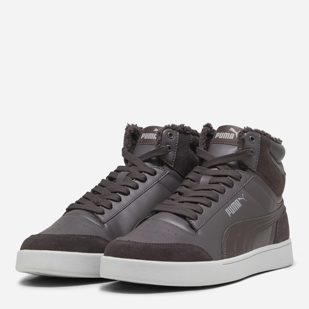 Zimowe trzewiki męskie ocieplane Puma Shuffle Mid Fur 38760903 46 (12UK) Ciemnobrązowe (4099683270196) - obraz 2