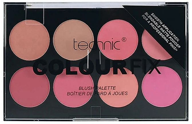 Палетка румян для лица - Technic Cosmetics Color Fix Blush Palette 28g (1173518-1565546-2) - Фото 1 Палетка румян для лица - Technic Cosmetics Color Fix Blush Palette 28g (1173518-1565546-2) - изображение 1