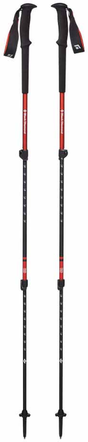 Kije trekkingowe Black Diamond Trail czerwone/czarne 1 para 100-140 cm (1705800) - obraz 2