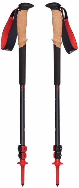 Kije trekkingowe Black Diamond Pursuit S/M szare/czerwone 1 para 100-125 cm (1879396) - obraz 1