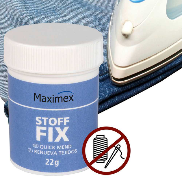 Порошковий клей Maximex Fabric-Fix для швидкого ремонту одягу 22 г (4008838728178) - зображення 6