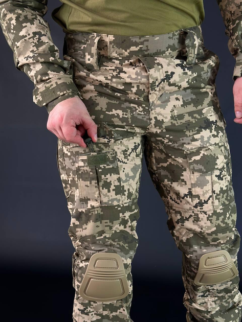 Військова форма піксель з наколінниками тактичний костюм піксельний, костюм ЗСУ комплект M - зображення 2