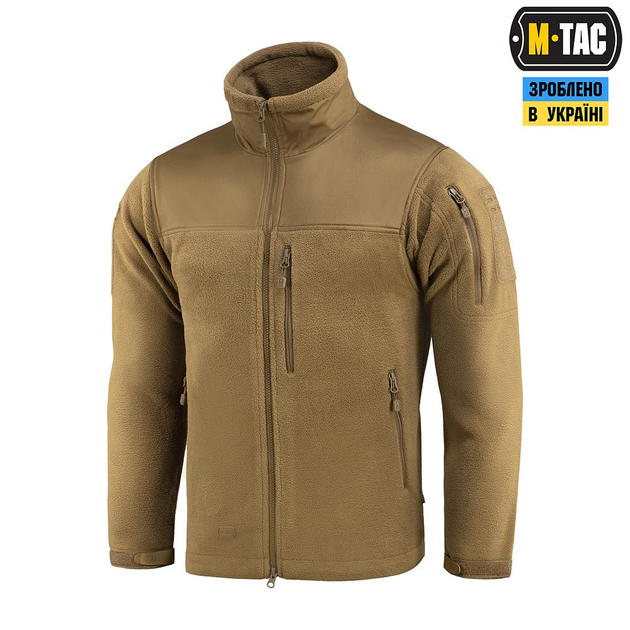 Тактическая армейская куртка M-Tac Alpha Microfleece Gen.II Coyote Brown койот XS - изображение 1