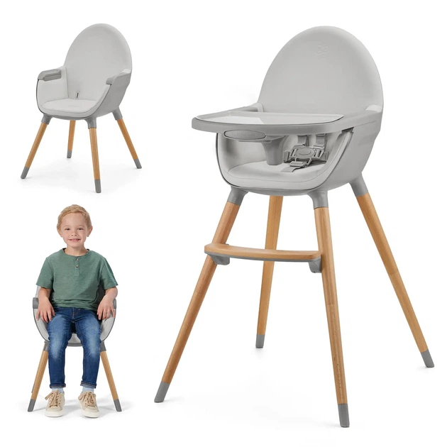 Стульчик для кормления 2 в 1 Kinderkraft Fini 2 Grey (KHFINI02GRY0000) (5902533924509) - изображение 2