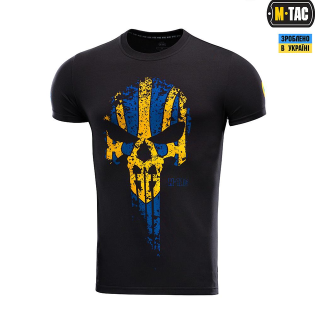 Тактическая M-Tac футболка Месник Black/Yellow/Blue L - изображение 1