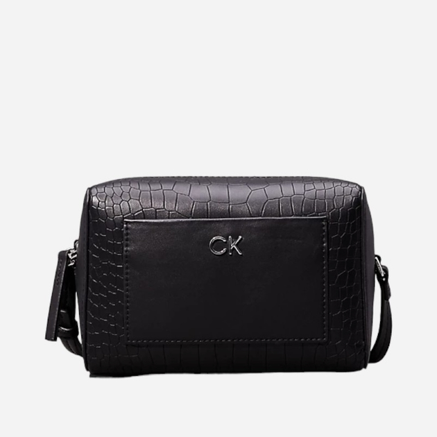 Torebka crossbody damska mała Calvin Klein K60K612140-BEH Czarna (8720639011650) - obraz 1