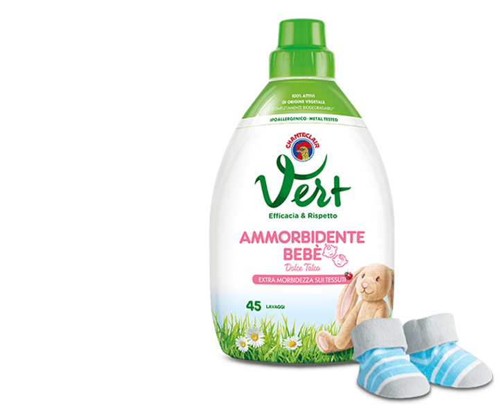 Пом'якшувач для прання дитячих речей ChanteClair Vert Bebe 900мл 45 прань - Фото 4 Пом'якшувач для прання дитячих речей ChanteClair Vert Bebe 900мл 45 прань - зображення 4